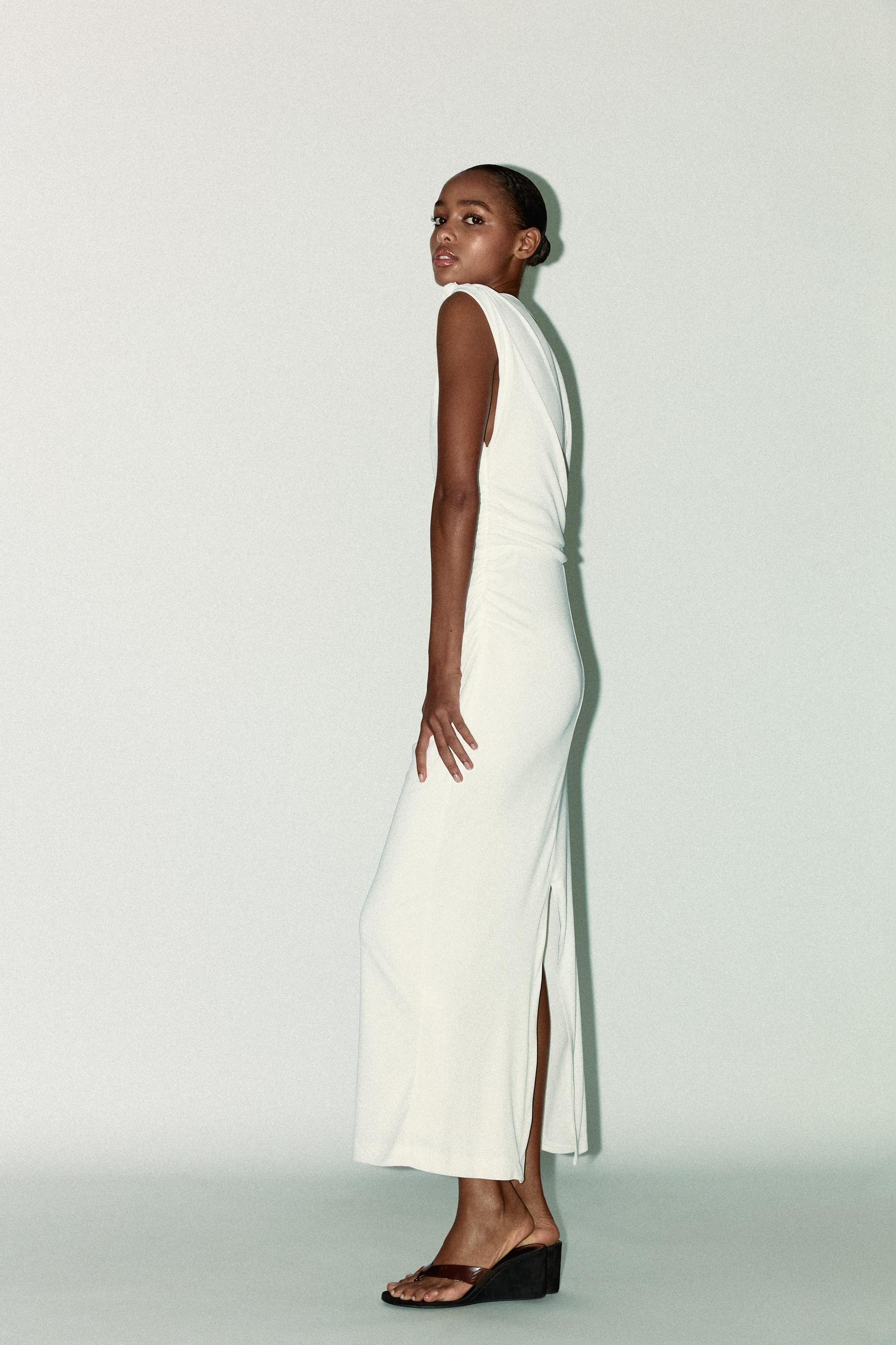 ASYMMETRIC MIDI DRESS