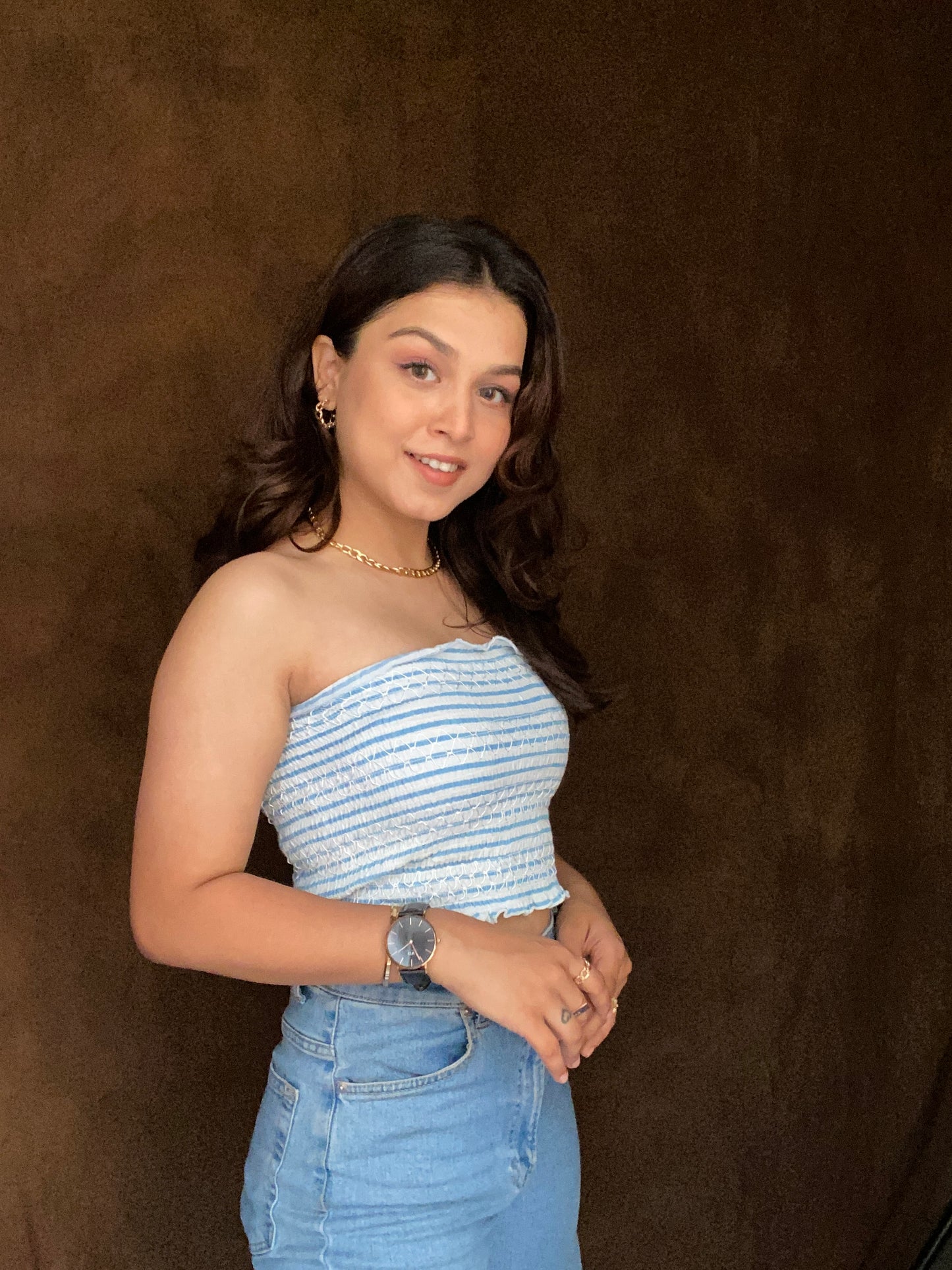 SMOCKED TUBE TOP