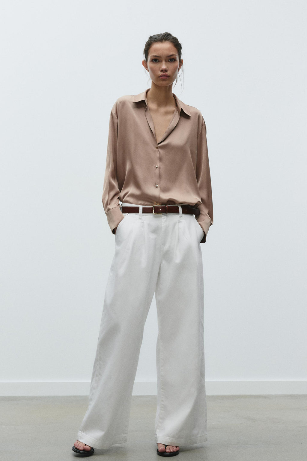 MESSALINE SATIN SHIRT