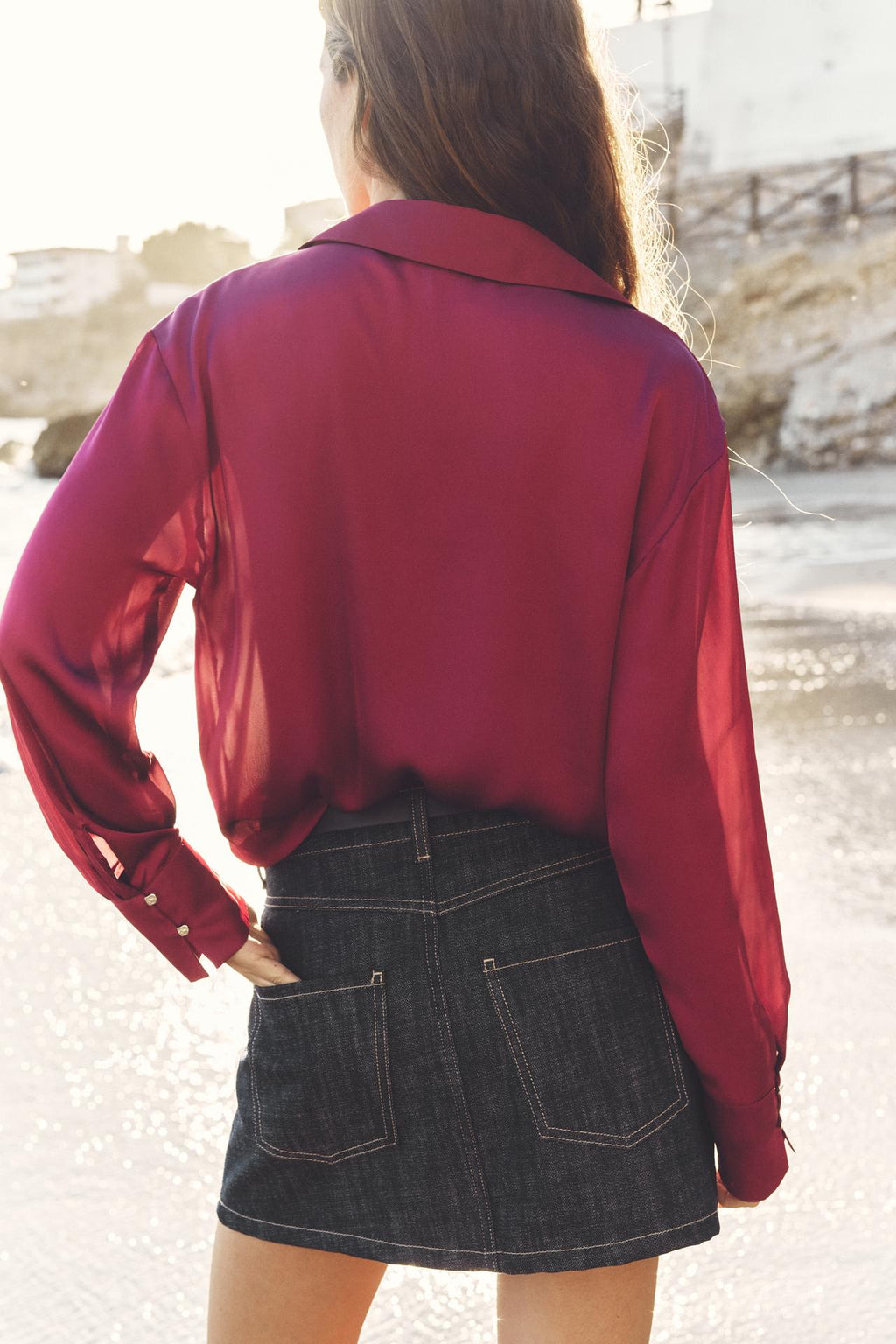MESSALINE SATIN SHIRT