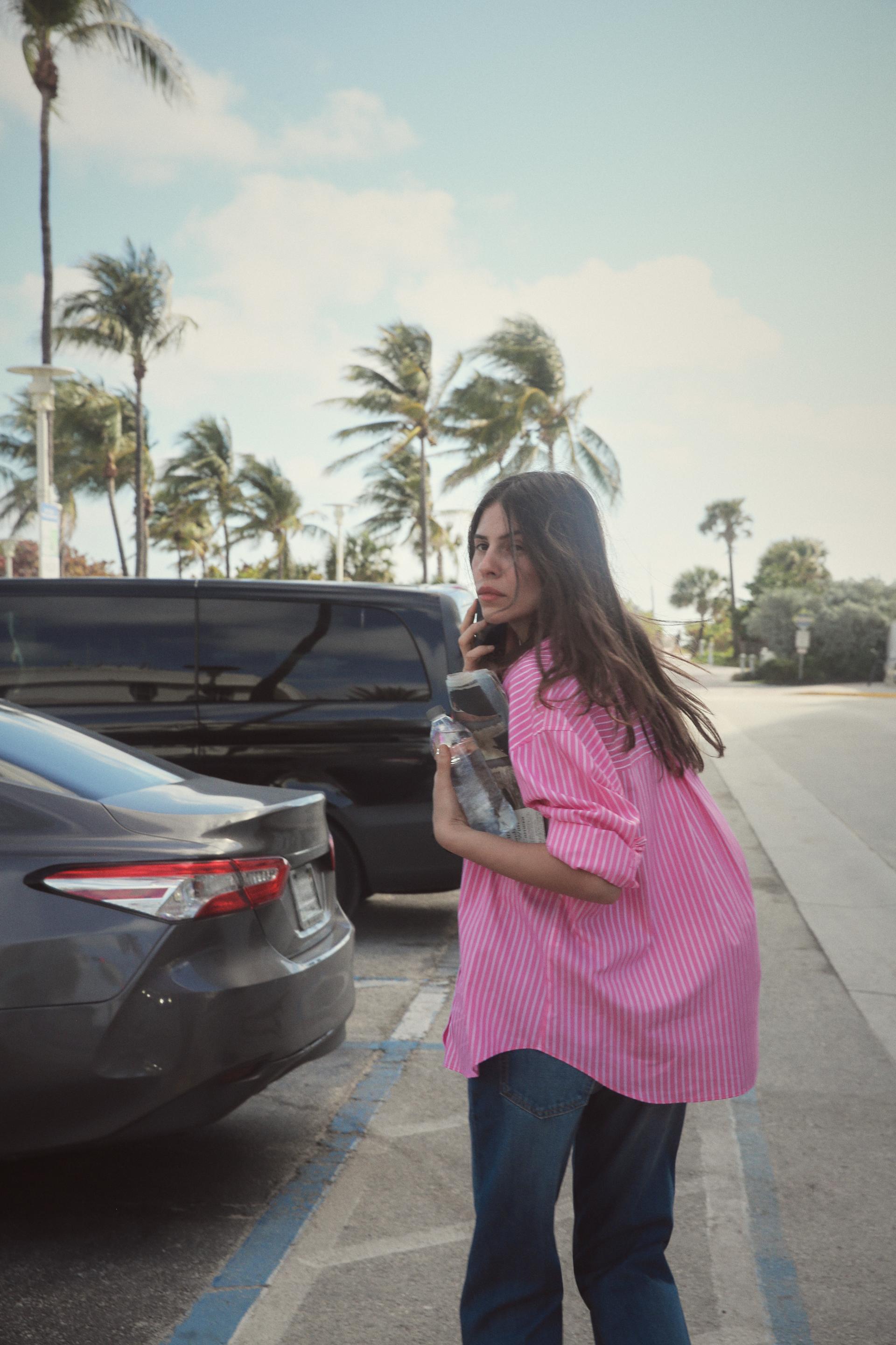 ANUSHKA SHARMA OVERSIZED POPLIN SHIRT