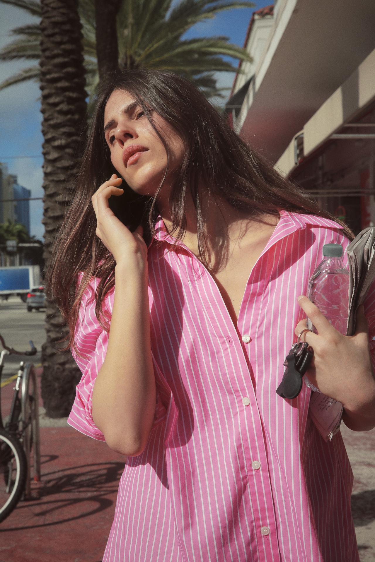 ANUSHKA SHARMA OVERSIZED POPLIN SHIRT