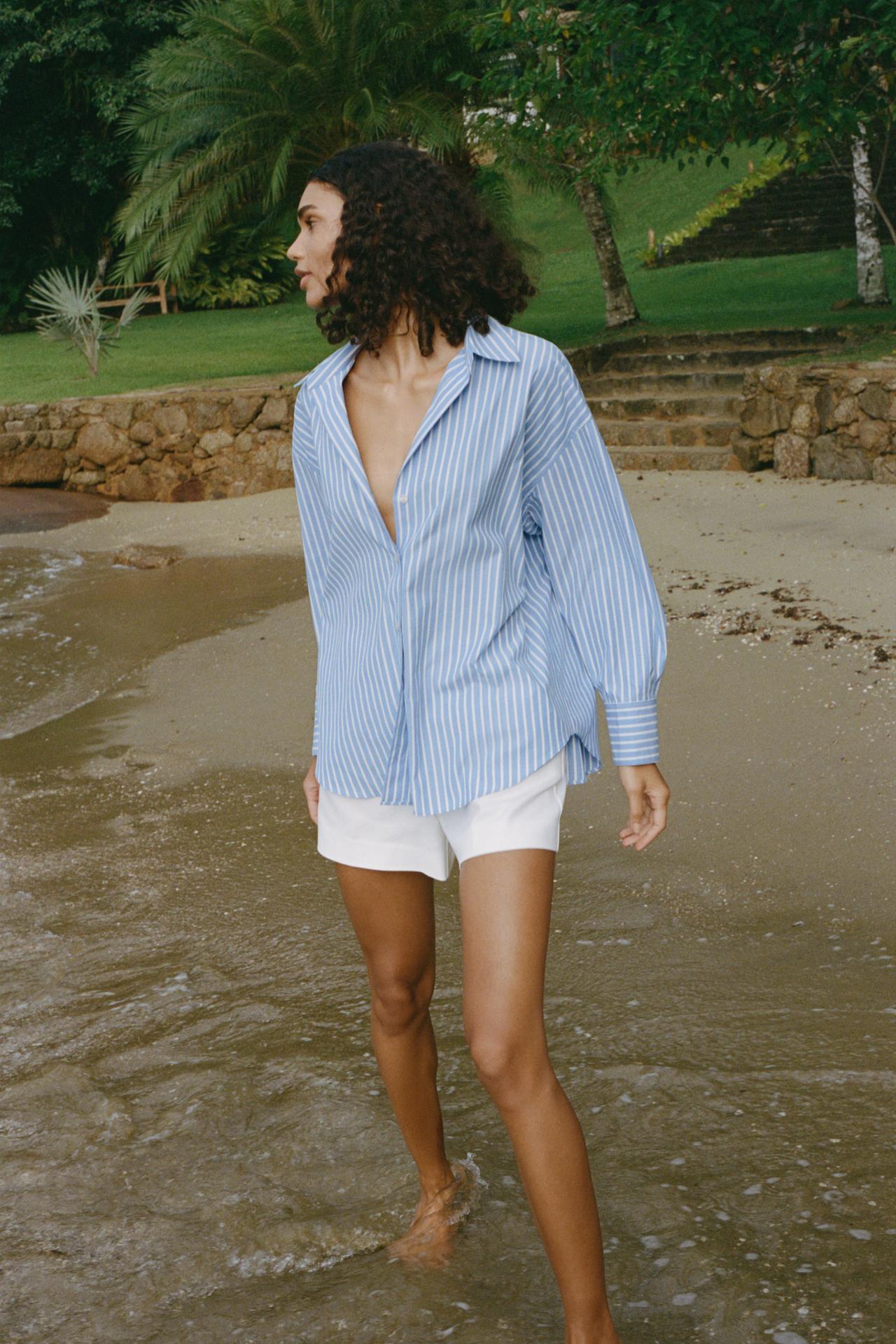 ANUSHKA SHARMA OVERSIZED POPLIN SHIRT