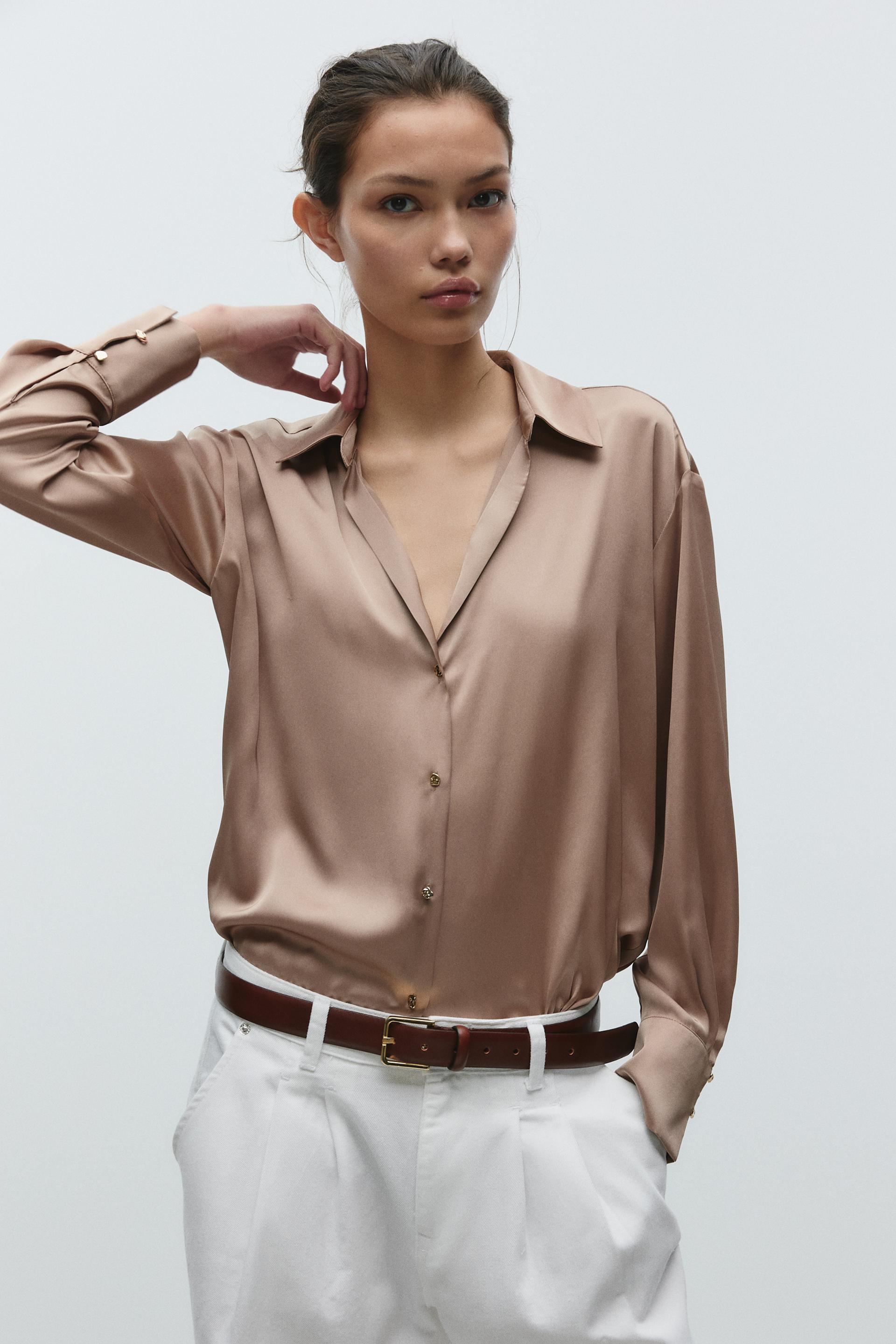 MESSALINE SATIN SHIRT