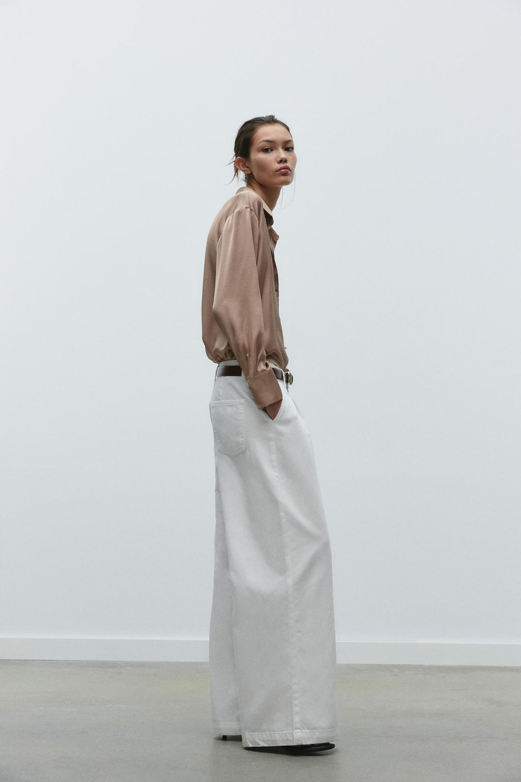 MESSALINE SATIN SHIRT