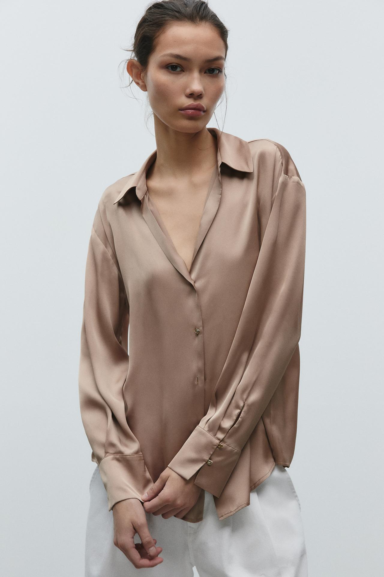 MESSALINE SATIN SHIRT