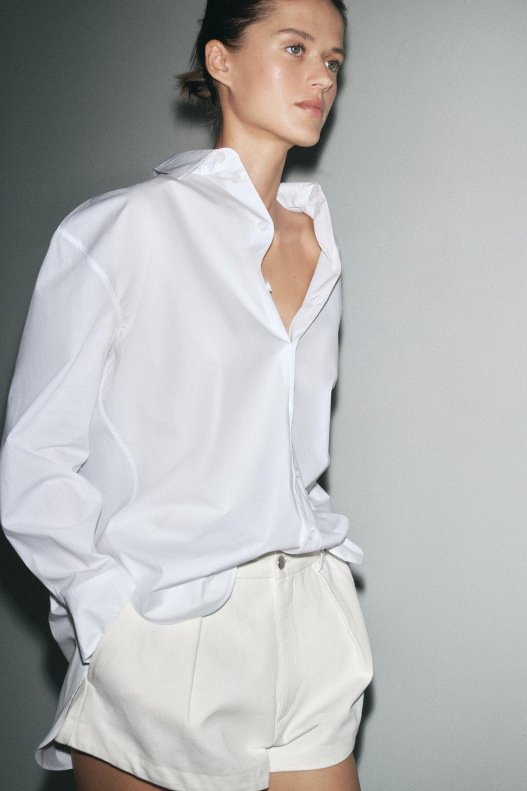 ANUSHKA SHARMA OVERSIZED POPLIN SHIRT