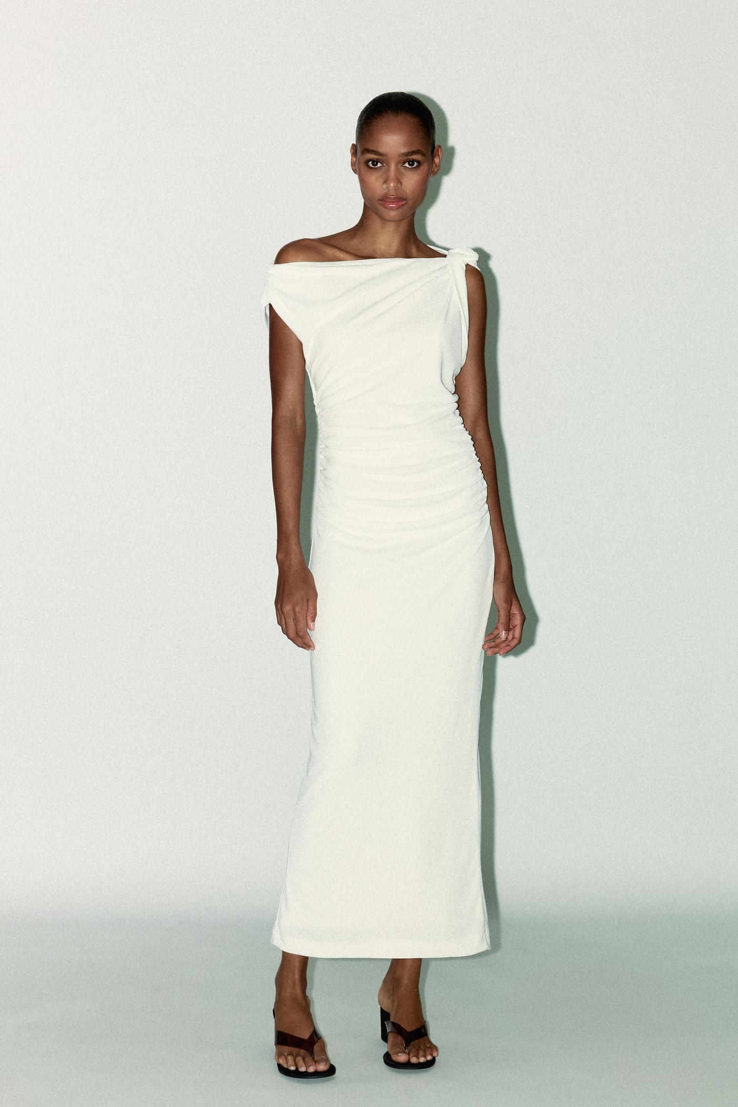 ASYMMETRIC MIDI DRESS