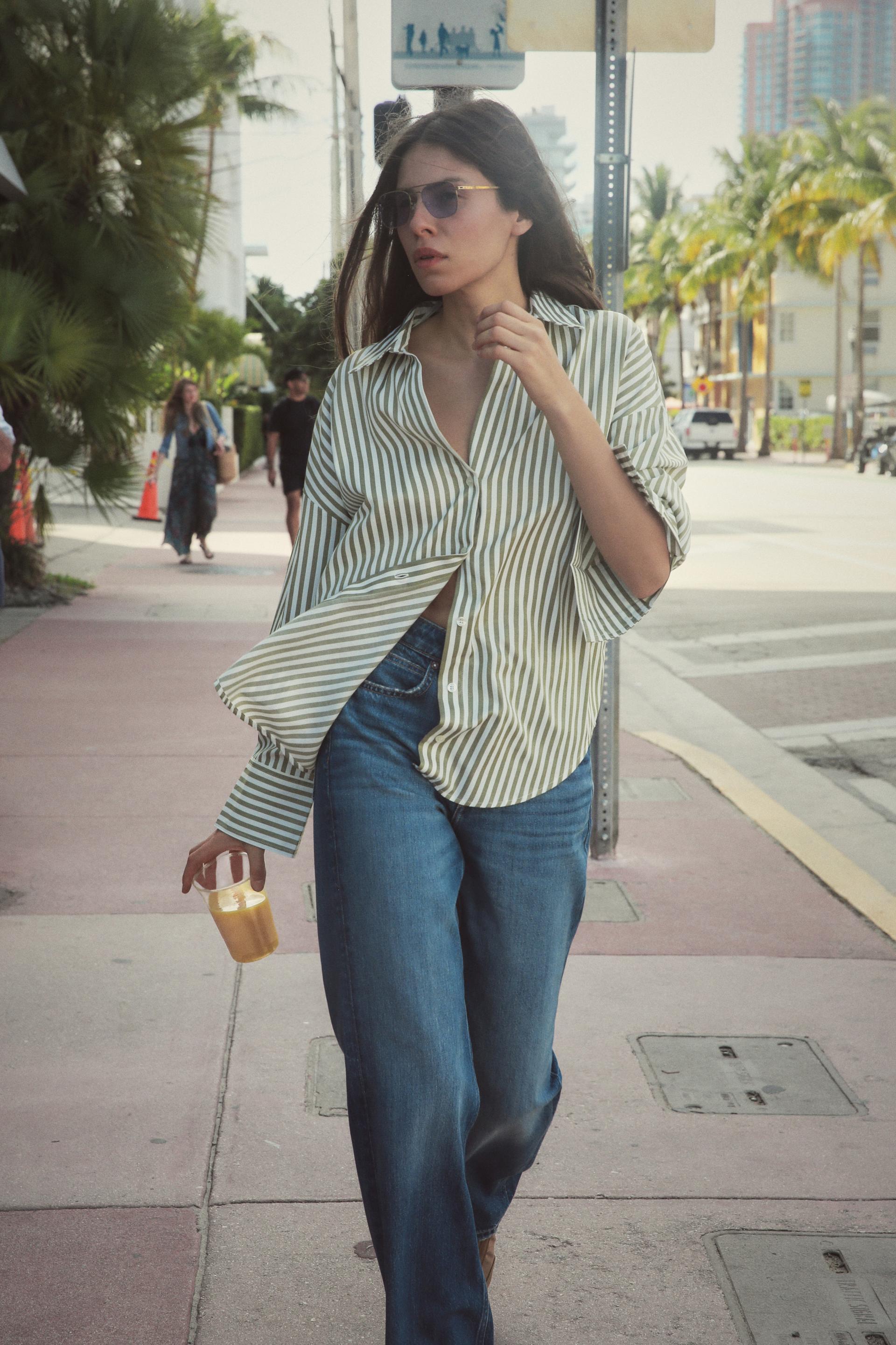 ANUSHKA SHARMA OVERSIZED POPLIN SHIRT