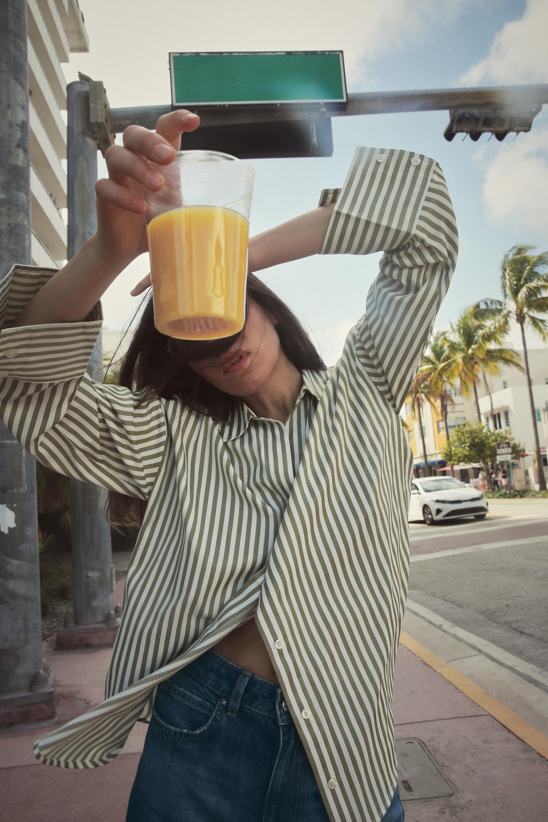 ANUSHKA SHARMA OVERSIZED POPLIN SHIRT