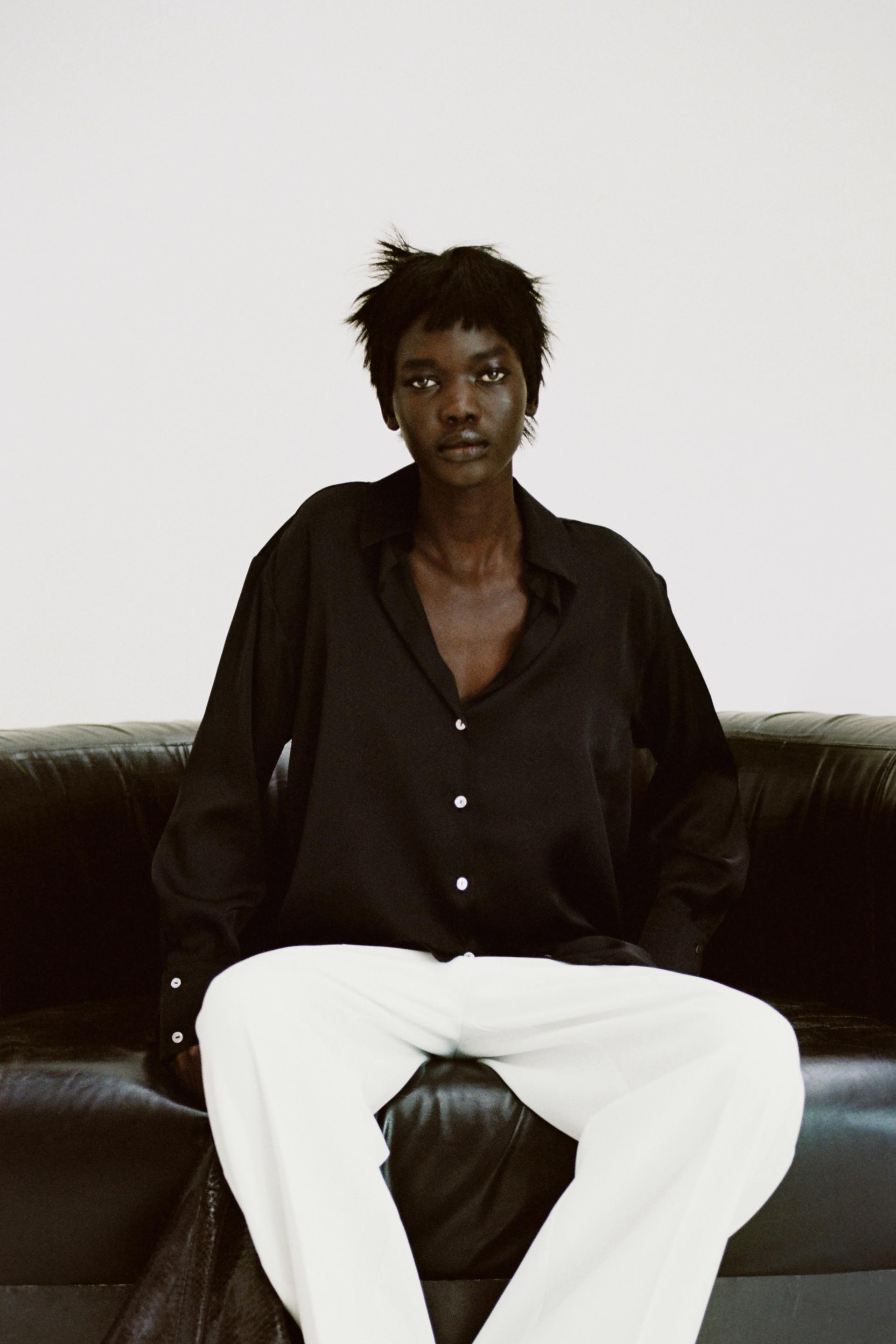 MESSALINE SATIN SHIRT