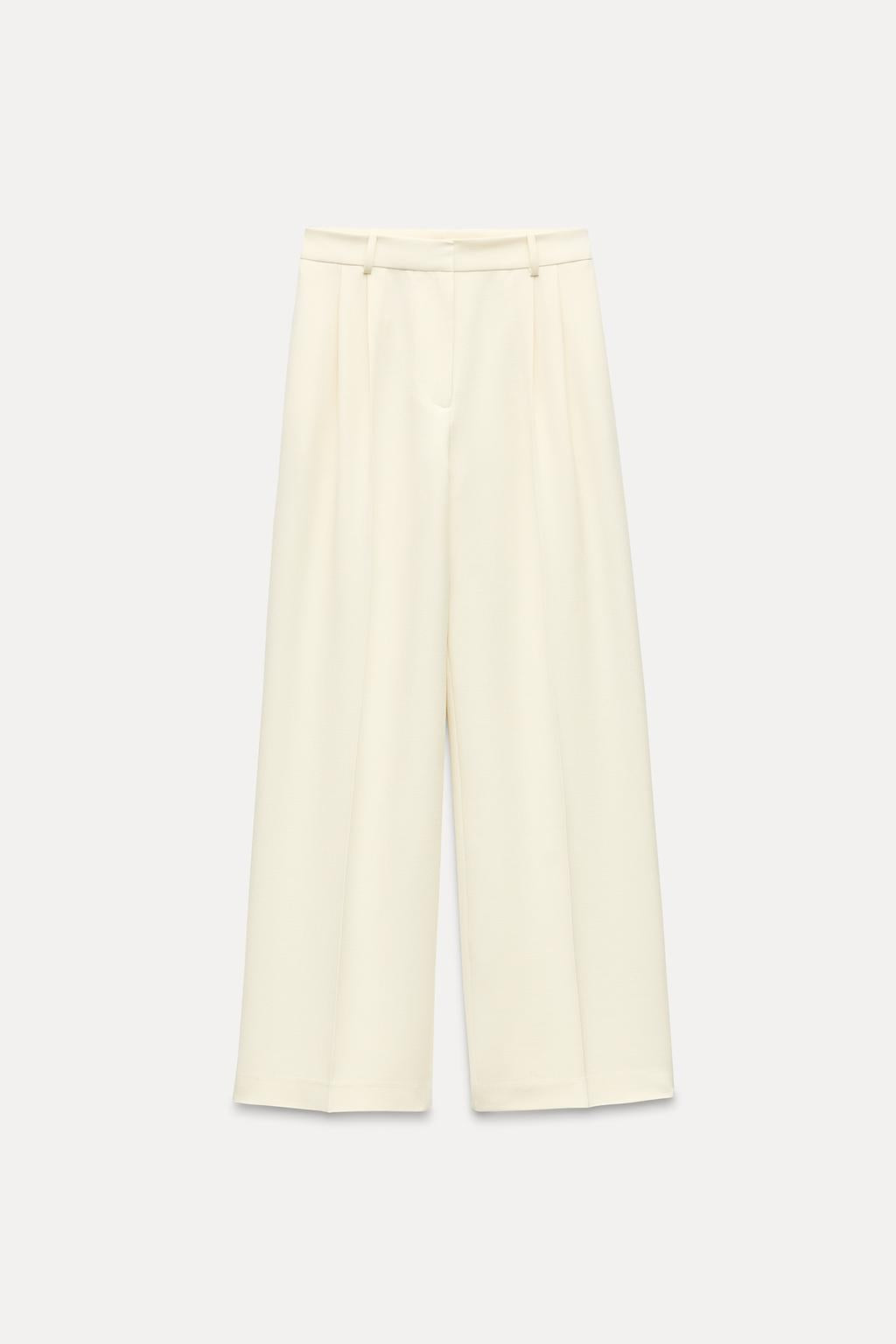 OFF-WHITE PLEATED TROUSERS