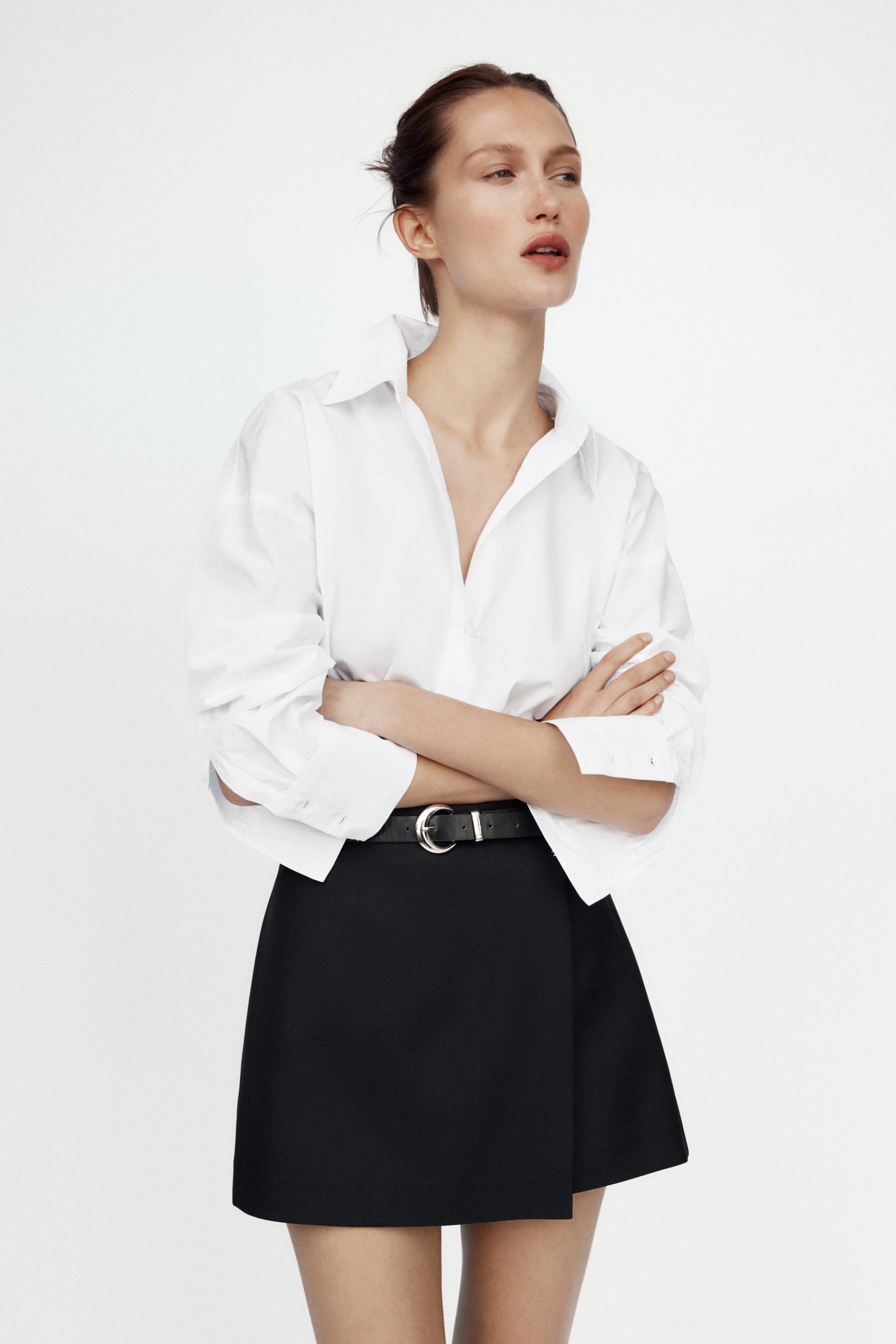 ANUSHKA SHARMA OVERSIZED POPLIN SHIRT