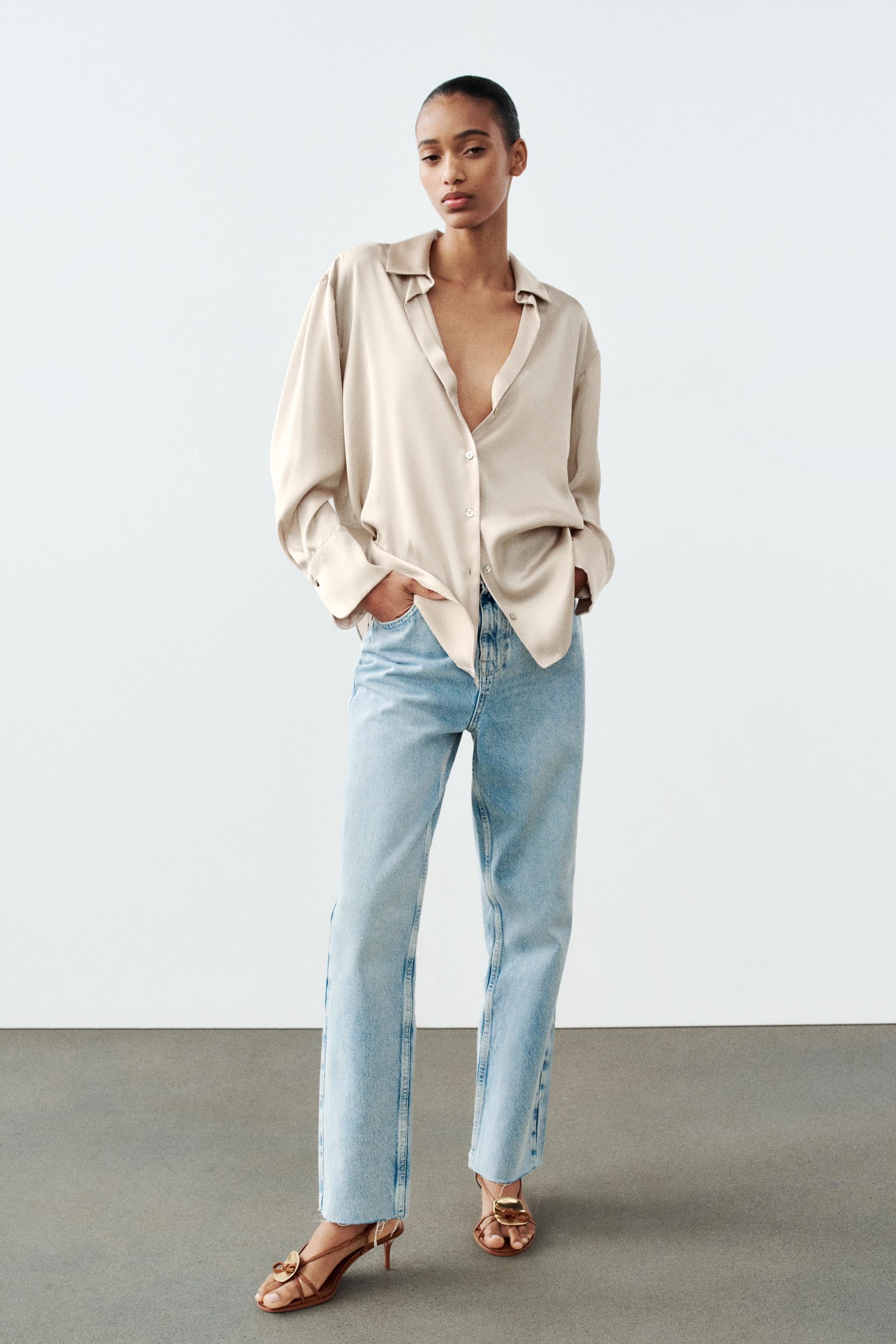 MESSALINE SATIN SHIRT