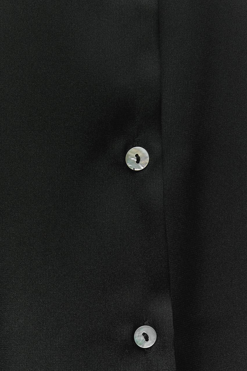 SATIN SHIRT- BLACK
