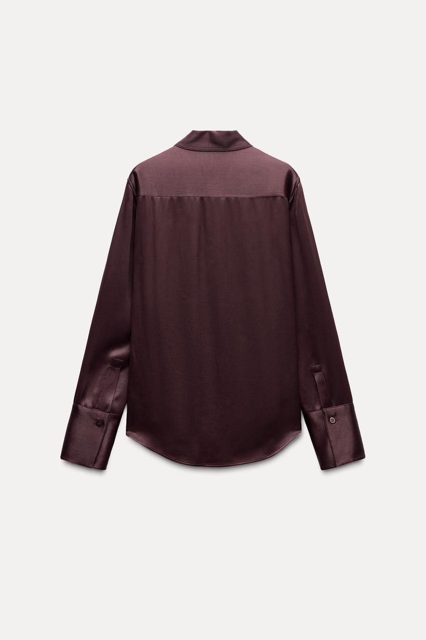SATIN SHIRT WITH POCKETS