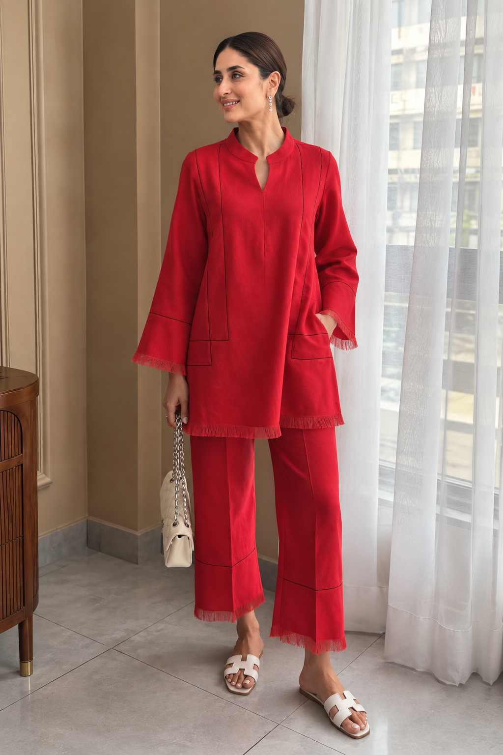 VAIDEHI -THE PURE LINEN SET