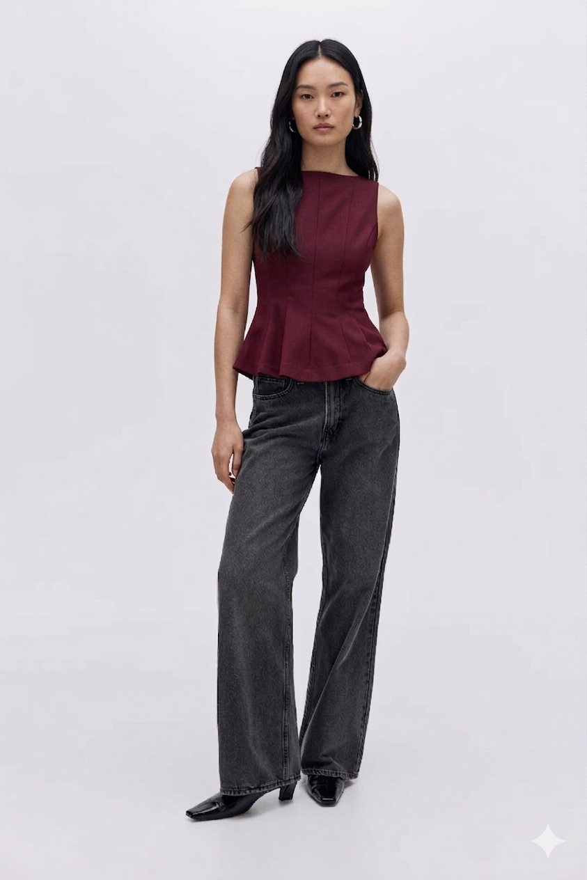 WIDE LEG DENIM