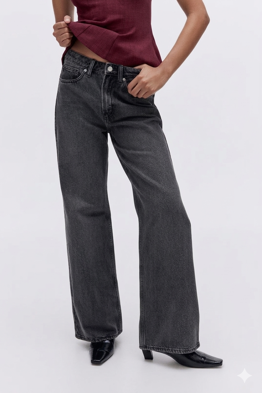 WIDE LEG DENIM