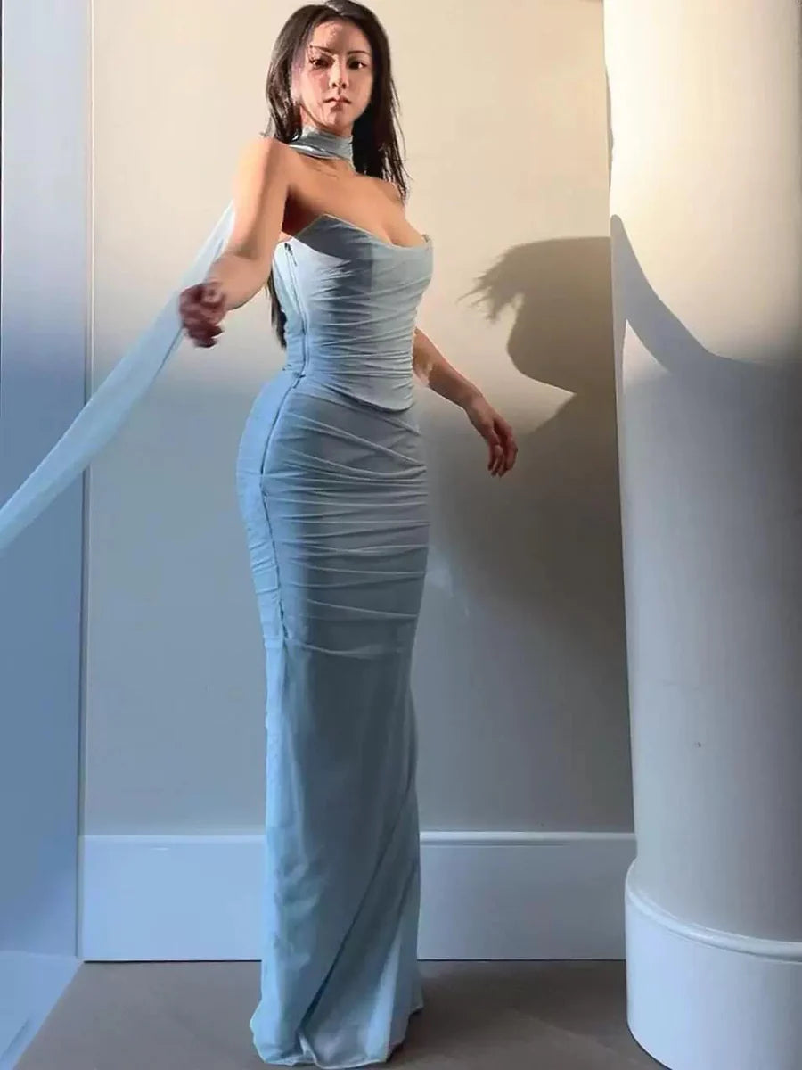 CORSET DRESS AND MERMAID SKIRT