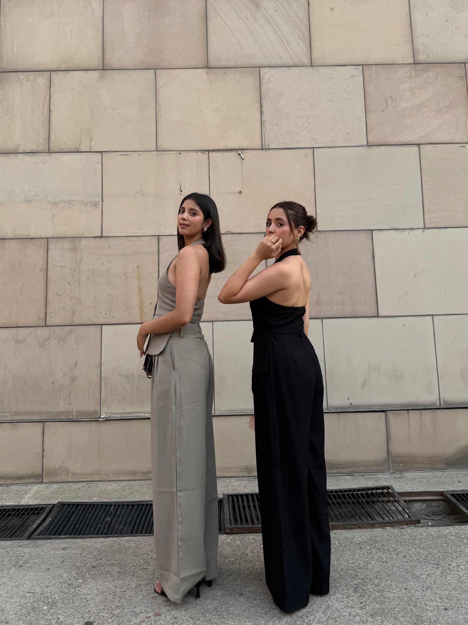 Women's 2-Piece Sleeveless Vest and Wide-Leg Pants Set