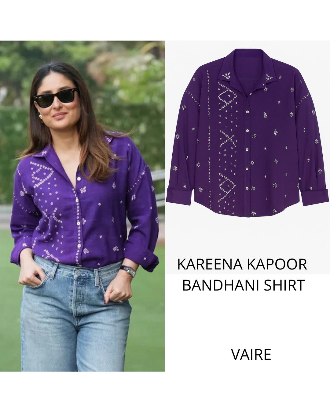 KAREENA KAPOOR BANDHANI SHIRTS