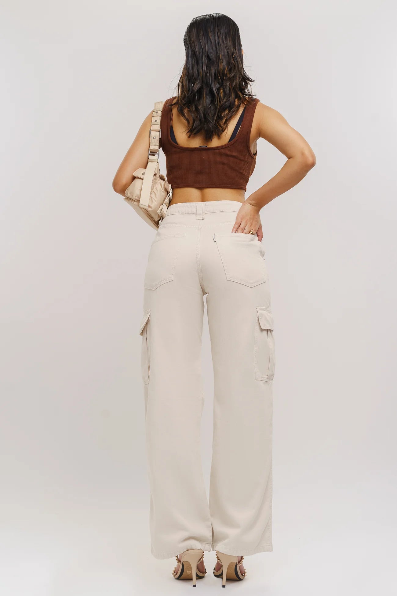 BEIGE CARGO PANTS