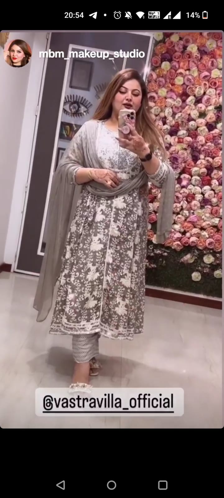 MBM GREY ANARKALI