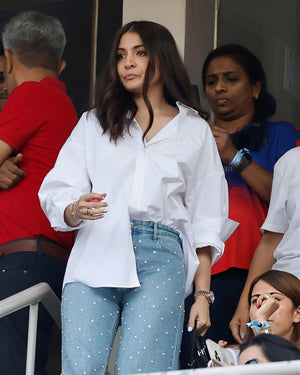 ANUSHKA SHARMA OVERSIZED POPLIN SHIRT