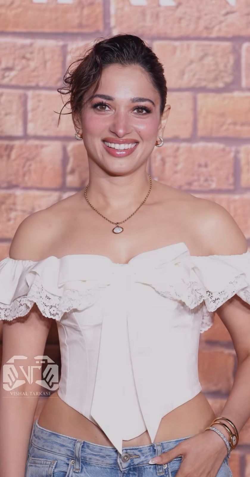 Tamanna white corset top