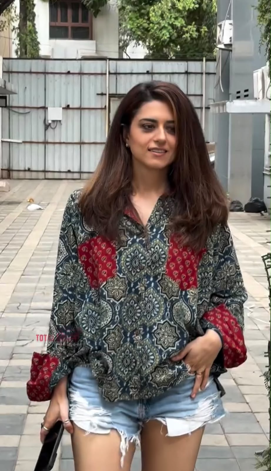 OVERSIZED AJRAKH PRINT SHIRT
