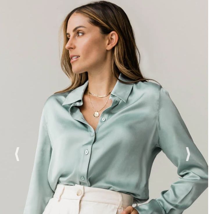 SATIN SHIRT- MINT