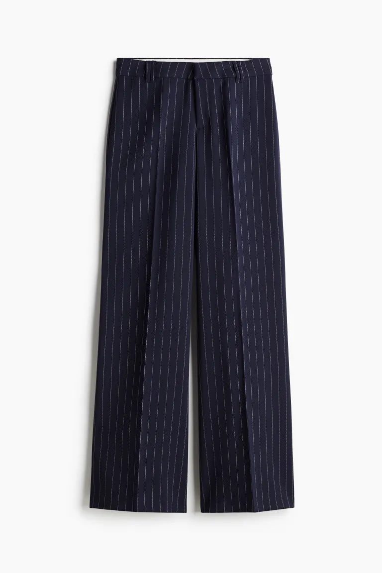 PINESTRIPED BLUE PANTS