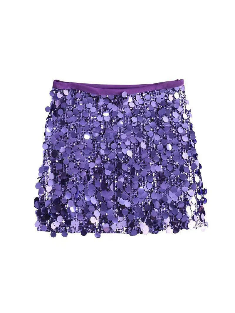 Sequin Mini Skirt