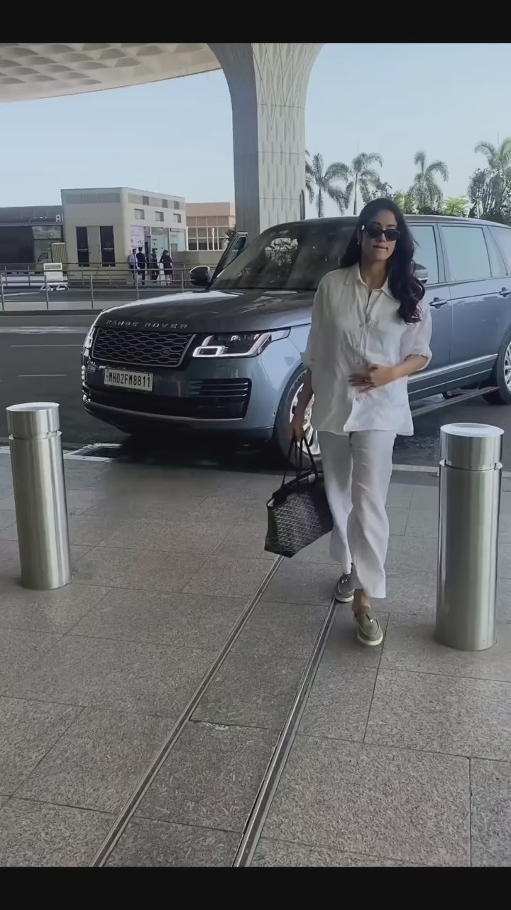 Jhanvi kapoor linen coord set (limited edition 100 pcs only)