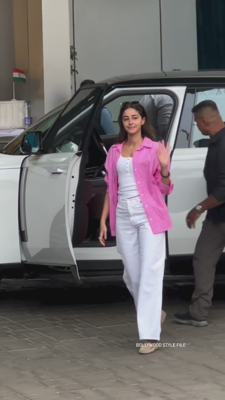 ANUSHKA SHARMA OVERSIZED POPLIN SHIRT