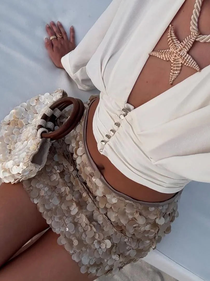 SEQUIN MINI SKIRT