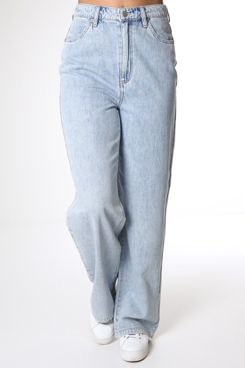 YOUR BESTFRINED SKY BLUE WIDE LEG DENIMS
