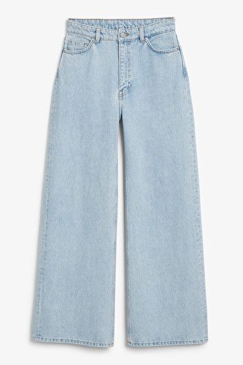 YOUR BESTFRINED SKY BLUE WIDE LEG DENIMS